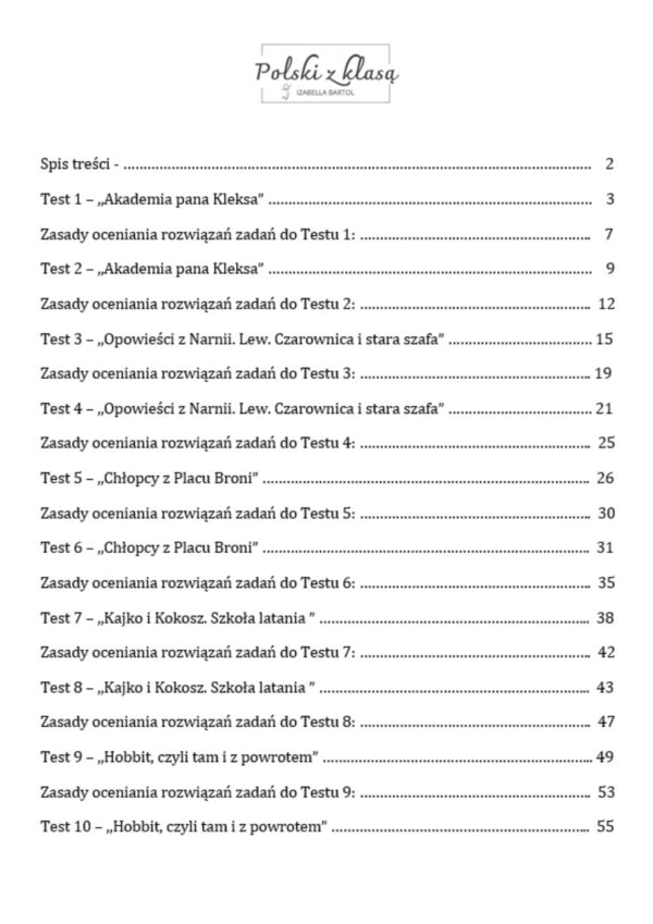Zadania egzaminacyjne do lektur z klas 4-6 - obrazek 2