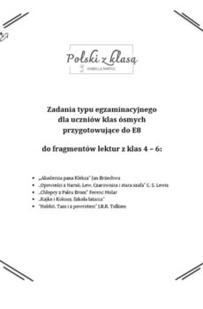 Zadania egzaminacyjne do lektur z klas 4-6