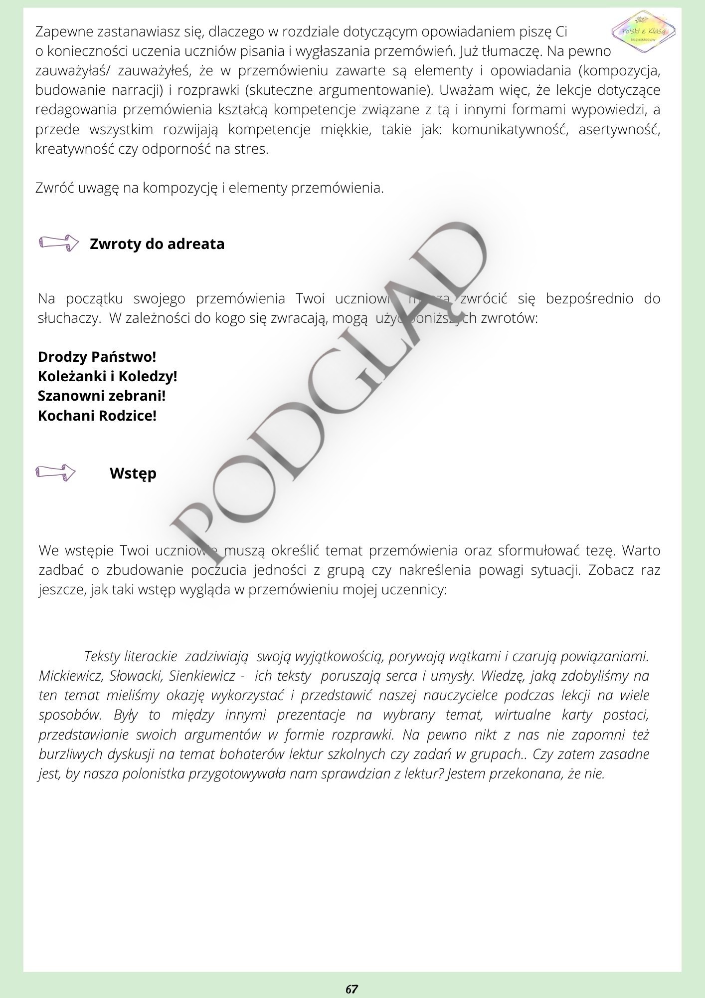 Przemówienie na egzaminie ósmoklasisty - obrazek 2