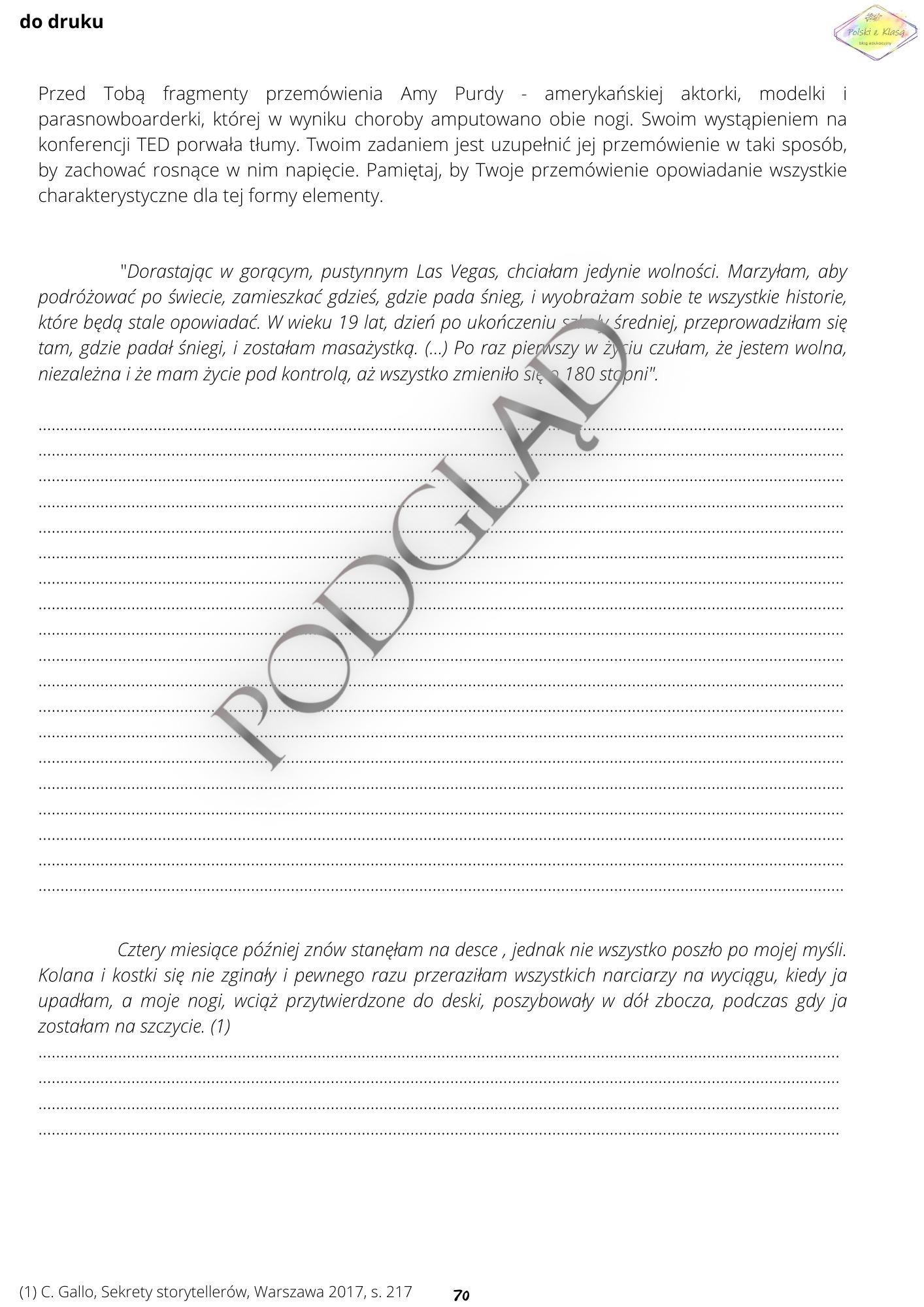 Przemówienie na egzaminie ósmoklasisty - obrazek 5