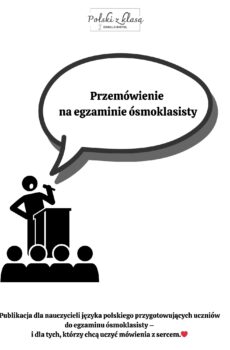 Przemówienie na egzaminie ósmoklasisty